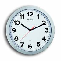Radio-controlled Wall Clock Silver MAULstep &Oslash;30 cm Radio-controlled Wall Clock Silver MAULstep &Oslash;30 cm