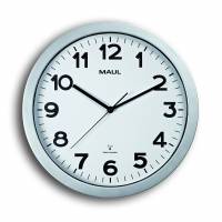 Radio-controlled Wall Clock Silver MAULstep &Oslash;35 cm Radio-controlled Wall Clock Silver MAULstep &Oslash;35 cm