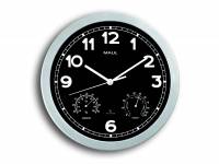 Radio Controlled Wall Clock Silver MAULdrive &Oslash;30 cm Radio Controlled Wall Clock Silver MAULdrive &Oslash;30 cm