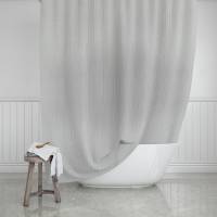 Shower curtain, Etherea, Light grey, 180 x 200 cm Shower curtain, Etherea, Light grey, 180 x 200 cm