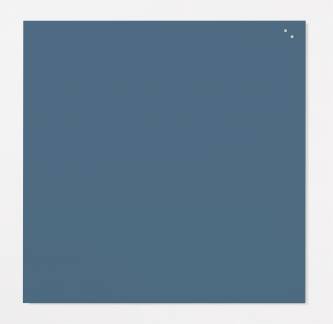 Magnetisk glastavle 100 x 100 cm jeans blue