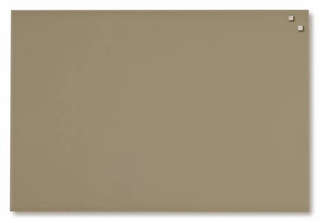 Magnetisk glastavle 60 x 80 cm beige