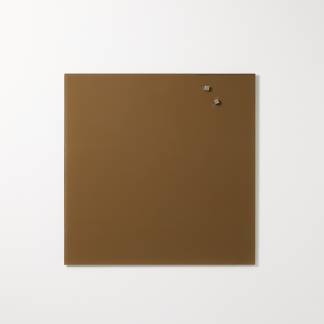 Glassboard 45 x 45 cm. Brown pantone