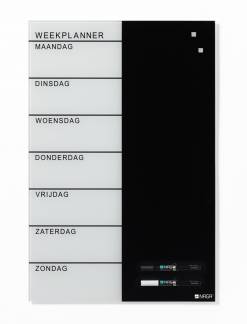 40 x 60 cm. Glass week planner Dutch 40 x 60 cm. Glass week planner Dutch