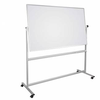 Double-sided mobile whiteboard 200 x 100 cm. Dobbeltsidet mobil whiteboard tavle 200 x 100 cm.