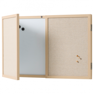 Folded whiteboard & pinboard Folded whiteboard & pinboard