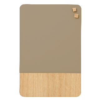 Glass board 40x60 cm Beige/ Oak