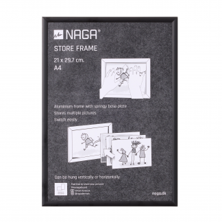 Frame for drawings, A4, black Frame for drawings, A4, black