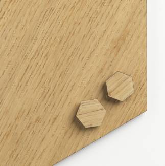 Super Strong Magnet, Hexagon, Oak