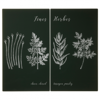 Cutting boards in tempered glass, Fines Herbes Cutting boards in tempered glass, Fines Herbes