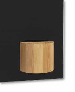 Round shape Magnetic Bamboo Box