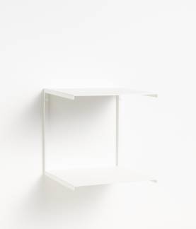 Double shelf, White Metal