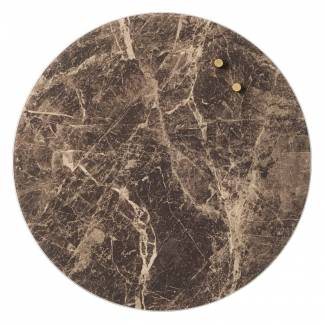 Circle 35 cm Brown Marble Magnetic Glass Board Circle 35 cm Brown Marble Magnetic Glass Board
