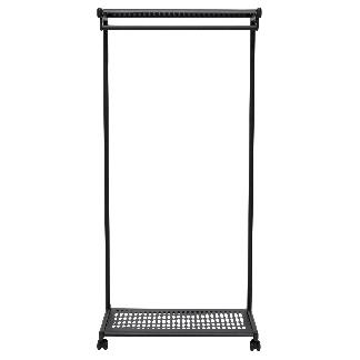 MAUL Wardrobe stand with wheels and shoe shelf Mobilt garderobestativ i kompakt design