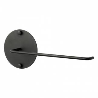 Wall-mounted kitchen roll holder, black Wall-mounted kitchen roll holder, black