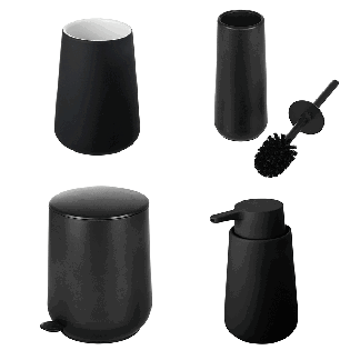 Fjord bathroom set black Fjord bathroom set black