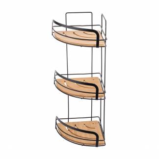 Bathroom corner shelves Bamboo Essentials