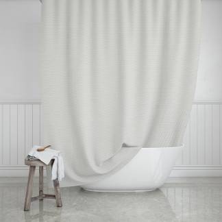 Shower curtain, Camellia, White, 180 x 200 cm Shower curtain, Camellia, White, 180 x 200 cm