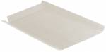 Bølgepergament hvid 500x640mm åben bølge
