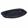 Cateringfad skum sort 550×355×30mm oval 50stk/pak