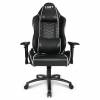 Kontorstol E-sport L33T PU hvid/sort Gaming Pro Level