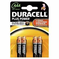 Batteri Duracell Plus Power AAA 4stk/pak LR03 / MN2400