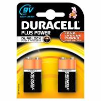 Batteri Duracell Plus Power 9V 2stk/pak 6LF22 / MN1604