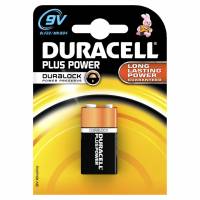 Batteri Duracell Plus Power 9V 1stk/pak 6LR22 / MN1604