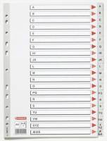 Plastregister Esselte A4 A-&Aring; gr&aring; m/kartonforblad 100111