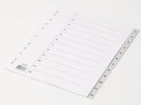 Plastregister gr&aring; A4 1-12 Maxi m/kartonforblad