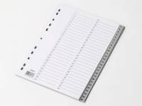 Plastregister gr&aring; A4 1-54 m/kartonforblad