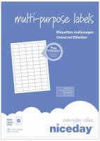 Multilabel niceday A4 4530618 38,1x21,2mm 100ark/pak 65/ark