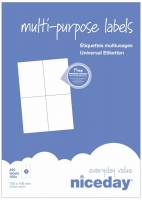Multilabel niceday A4 3741966 105,0x148,0mm 100ark/pak 4/ark