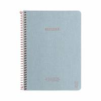 Notebook KOZO Premium A5 80g linieret dusty blue 100sider