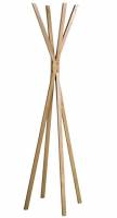 Stumtjener Unilux Tipi teak 4 arme 4 kroge H177cm B42cm