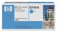 Lasertoner HP Q7581A cyan Color LaserJet 3505/3800 6.000 sider v/5%