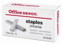 H&aelig;fteklammer Office DEPOT galvanis. nr.10 1000stk/pak