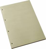 Standardblok 4 huller lin. m/margin 70g gul A4