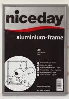 Aluramme niceday A4 s&oslash;lv 210x297mm plexiglas