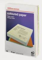 Kopipapir Office DEPOT 80g A4 ASS. 10x50ark, 500ark/pak
