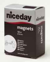 Magneter niceday sort &Oslash;20mm 10stk/pak 980590