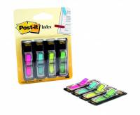 Post-it index pile 12,5x43mm 4 neonfarver 4x24stk/pak