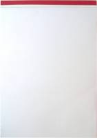 Standardblok A4 ulinieret 60g stub m/perforering u/huller