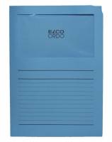 Omslag m/rude Elco blå A4 220x310mm