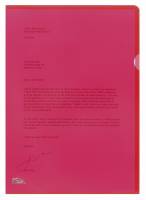 Plastomslag Office DEPOT A4 0,12mm m/pr&aelig;g r&oslash;d 100stk/pak