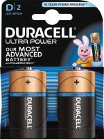 Batteri Duracell Ultra Power D alkaline m/tester 2st/pkt LR20 / MN1300