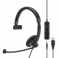 Sennheiser IMPACT SC 45 USB MS Kablet Høretelefoner Sort