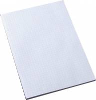 Standardblok u/huller kvadr. toplimet 60g hvid A4