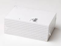 Standardblok 2 huller lin. toplimet 60g hvid A5