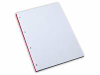 Standardblok 4 huller ulin. 60g hvid A4